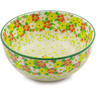 Polish Pottery Bowl 6&quot; Blossom Sprinkle UNIKAT