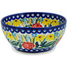 Polish Pottery Bowl 6&quot; Summer&#039;s Garden UNIKAT