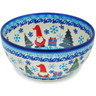 Polish Pottery Bowl 6&quot; Winter Gnome