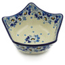 Polish Pottery Bowl 7&quot; Blue Spring