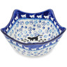 Polish Pottery Bowl 7&quot; Boo Boo Kitty Paws