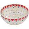 Polish Pottery Bowl 7&quot; From The Heart