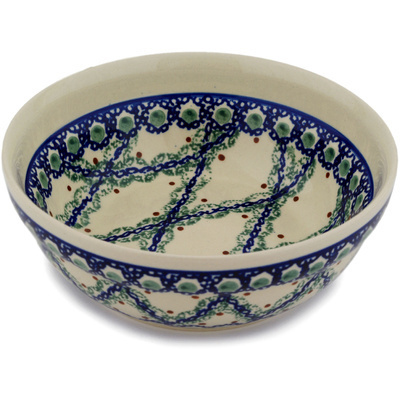 Polish Pottery Bowl 7&quot; Ivy