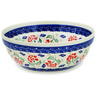 Polish Pottery Bowl 7&quot; Poppies In The Wind