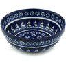 Polish Pottery Bowl 7&quot; Winter Night