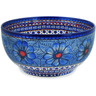 Polish Pottery Bowl 8&quot; Blue Heaven UNIKAT