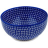 Polish Pottery Bowl 9&quot; Azul Garden