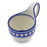 Polish Pottery Bowl with Loop Handle 16 oz Light Hearted