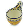 Polish Pottery Bowl with Loop Handle 16 oz Marigold Dreams UNIKAT