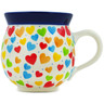 Polish Pottery Bubble Mug 12oz In Love With Love UNIKAT