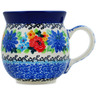Polish Pottery Bubble Mug 8 oz Floweret