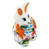 Polish Pottery Bunny Figurine 5&quot; Summer Walk UNIKAT