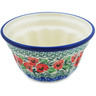 Polish Pottery Cake Mould 5&quot; Red Pansy