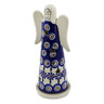 Polish Pottery Candle Holder 8&quot; Peacock
