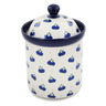 Polish Pottery Canister 8&quot; Wild Blueberry
