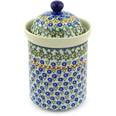 Polish Pottery Canister 9&quot;