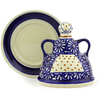 Polish Pottery Cheese Lady 6&quot;