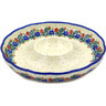 Polish Pottery Chip and Dip Platter 12&quot; Polish Wreath