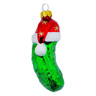 Glass Christmas Ball Ornament 4&quot; Jolly Pickle