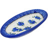 Polish Pottery Condiment Dish 7&quot; Lovely Blueberries