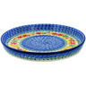 Polish Pottery Cookie Platter 10&quot; Fall Vibes