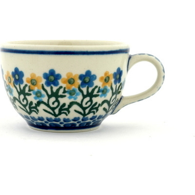 Polish Pottery Cup 3 oz Field Of Wildflowers