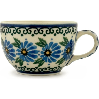 Polish Pottery Cup 3 oz Marigold Morning