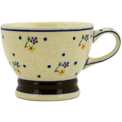 Polish Pottery Cup 8 oz Country Meadow