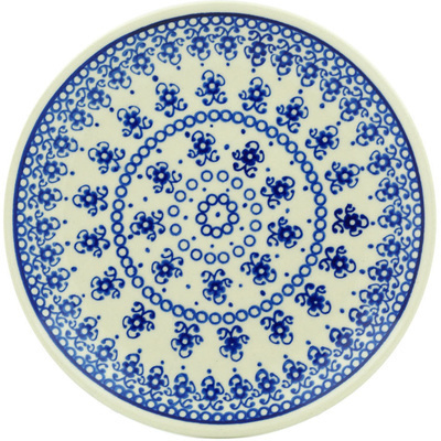 Polish Pottery Dessert Plate 7&frac12;-inch Blue Pattern