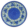 Polish Pottery Dessert Plate Blue Blossom