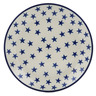 Polish Pottery Dessert Plate Starburst Americana