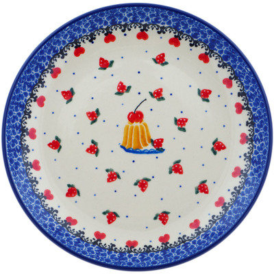 Polish Pottery Dessert Plate Strawberry Surpise