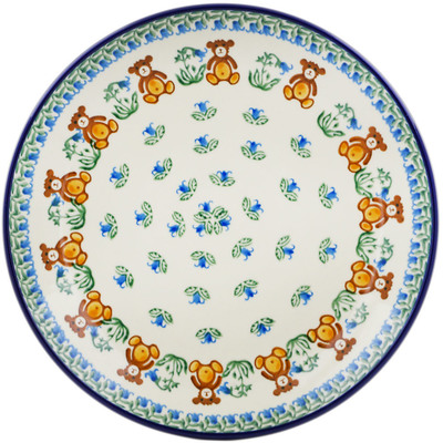 Polish Pottery Dinner Plate 10&frac12;-inch Childrens Baby Bear