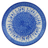 Polish Pottery Dinner Plate 10&frac12;-inch Cobalt Garden