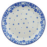 Polish Pottery Dinner Plate 10&frac12;-inch Cobalt Lace