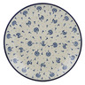 Polish Pottery Dinner Plate 10&frac12;-inch Dandelions, Kites, Wind