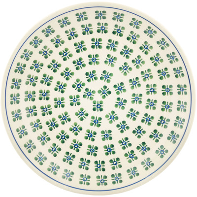 Polish Pottery Dinner Plate 10&frac12;-inch Four Square Dots