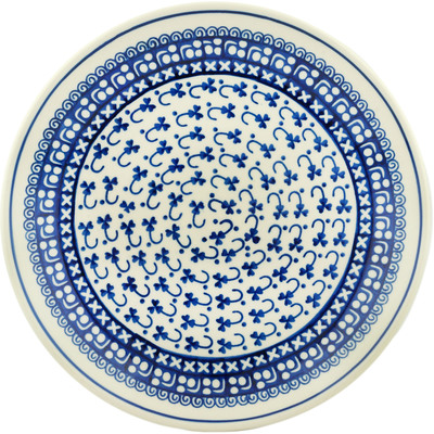 Polish Pottery Dinner Plate 10&frac12;-inch Hooking Shamrocks