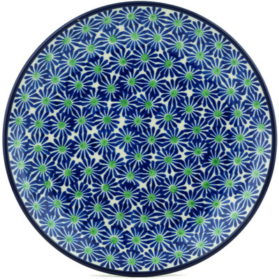 Polish Pottery Dinner Plate 10&frac12;-inch Periwinkle Blues