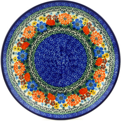Polish Pottery Dinner Plate 10&frac12;-inch Sprouting Spring UNIKAT