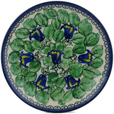 Polish Pottery Dinner Plate 10&frac12;-inch Tulip Garden UNIKAT