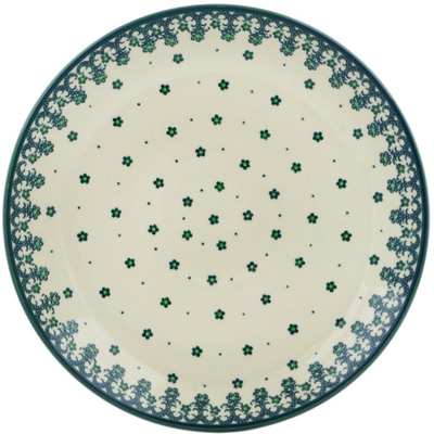 Polish Pottery Dinner Plate 10&frac12;-inch Winter Green