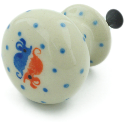 Polish Pottery Drawer knob 1-3/8 inch Happy Mice Kids