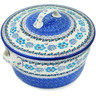 Polish Pottery Dutch Oven 8-inch Blooming Blues