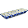 Polish Pottery Egg Crate 13&quot; Choppy Waters