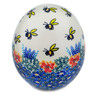 Polish Pottery Egg Figurine 6&quot; Bee Fun UNIKAT