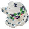 Polish Pottery Frog Figurine 4&quot; Berry Garland
