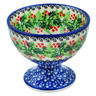 Polish Pottery Goblet 8 oz Blooming Rowan