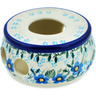 Polish Pottery Heater 4&quot; Blue Joy