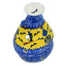 Polish Pottery House Shaped Candle Holder 5&quot; Halloween Evening